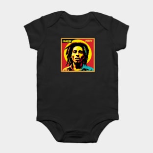 Reggae Music Legend Vinyl Record Artwork II Baby Bodysuit